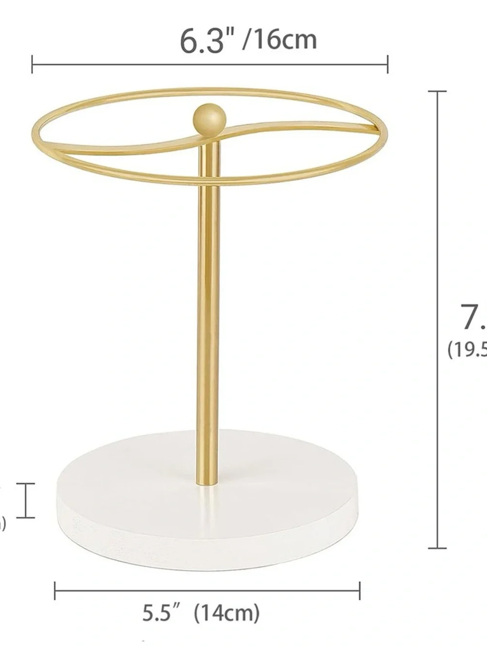 Target Gold and White Jewelry Ring Stand